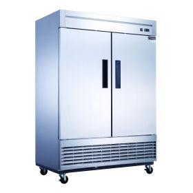 40.7 cu.ft. Commercial Upright Reach-in Refrigerator with 2 doors made by Stainless Steel (Capacity: 40.7 Cu.Ft., Color: Silver)